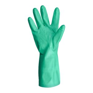 Green Nitrile Chemical Gloves
